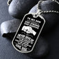 My Son | Never Give Up - Dog tag