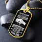 My Son | Never Give Up - Dog tag