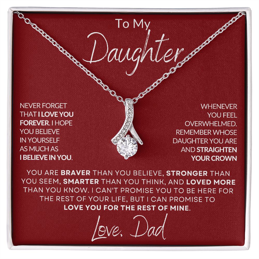 My Daughter | Braver, Stronger, Smarter - Alluring Beauty Necklace