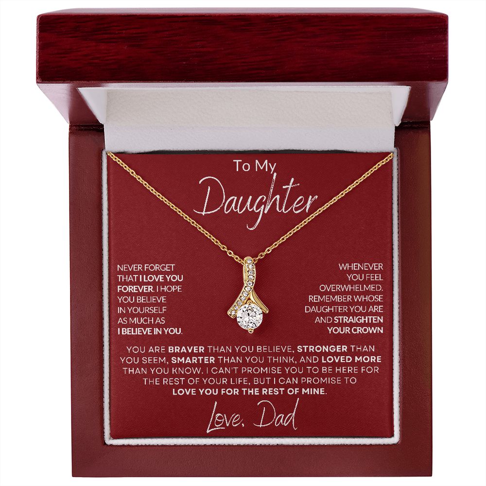 My Daughter | Braver, Stronger, Smarter - Alluring Beauty Necklace
