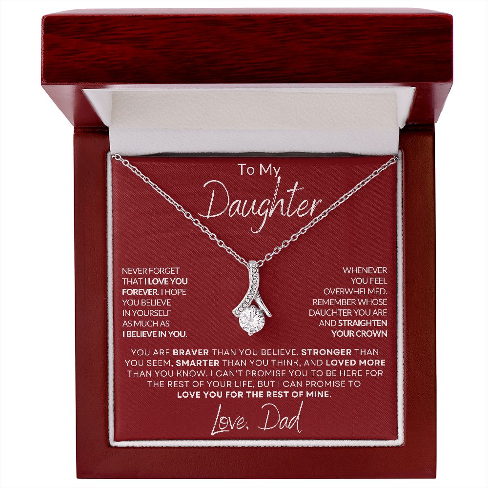 My Daughter | Braver, Stronger, Smarter - Alluring Beauty Necklace