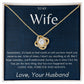 To My Wife | Forever and Always - Love Knot Necklace