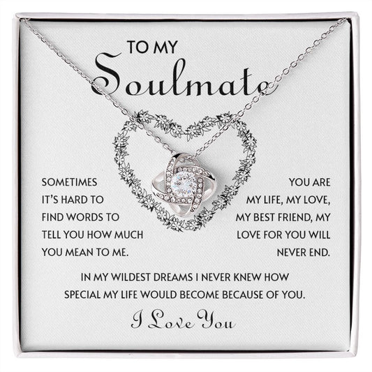 My Soulmate | You mean So Much To Me - Love Knot Necklace