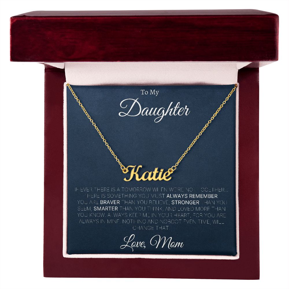To My Daughter | Personalized Name Necklace