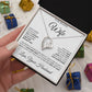 To My Beautiful Wife |  Can't Live Without You - Forever Love Necklace