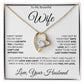 To My Beautiful Wife |  Can't Live Without You - Forever Love Necklace