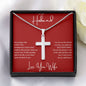 To My Husband | My Best Friend - Cross Necklace