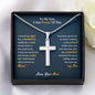 My Son | I Am Proud of You - Stainless Steel Cross Necklace