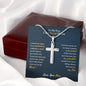My Son | I Am Proud of You - Stainless Steel Cross Necklace