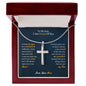 My Son | I Am Proud of You - Stainless Steel Cross Necklace